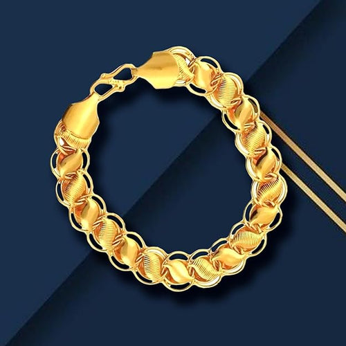 Stainless Steel Golden Bracelet for Men